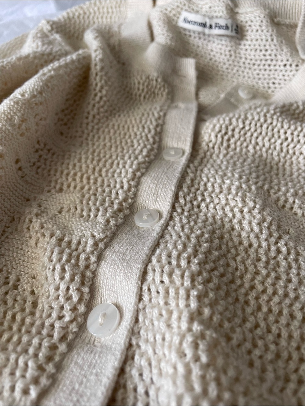 Abercrombie Knit Crochet Cardigan & Shorts Set - Picture 10 of 14